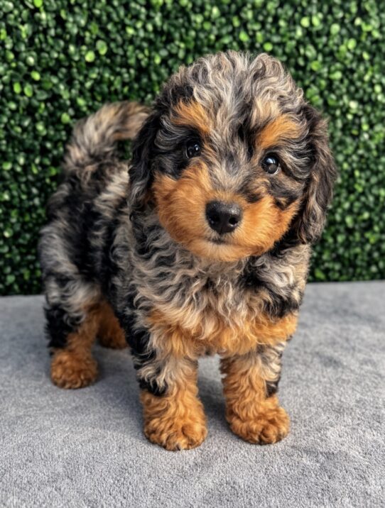 [#2685-03] Blue Merle F Poodle Mini/Goldendoodle Mini Puppies for Sale